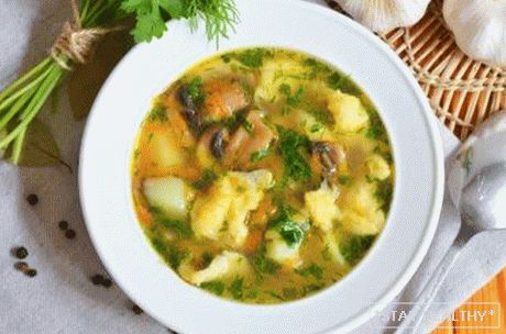 Како да се готви замрзнати супа од печуркипечурки: рецепти со слики