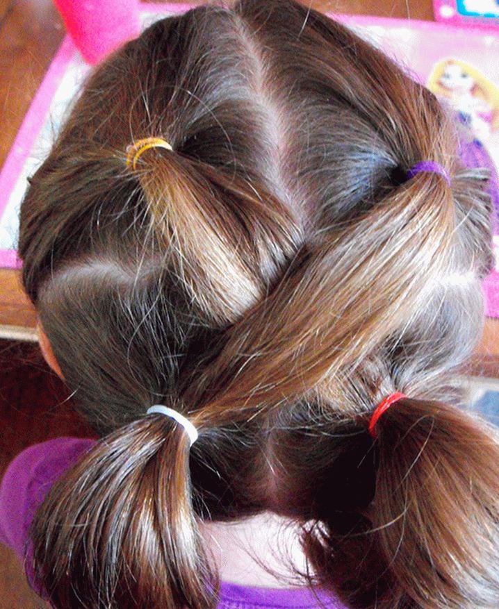Детски фризури за девојчиња за секој ден во 5 минути на средна коса
